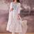 Embroidered Notch Neck Thread Work Pure Cotton Kurta With Trousers & Dupatta