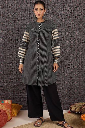 Women Printed Regular  Cotton Kurta with Trousers