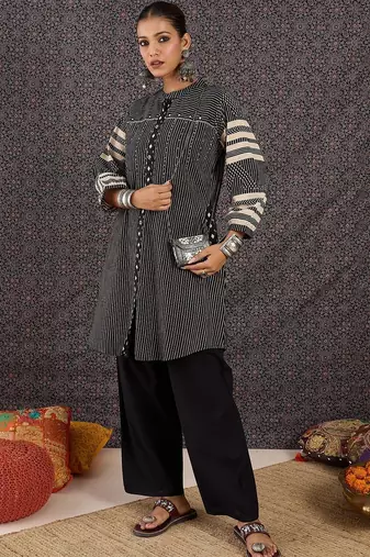 Women Printed Regular Pure Cotton Kurta with Trousers