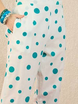 Women Floral Printed Regular Pure Cotton Kurta with Trousers 3