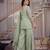 Light green fendi crush sequin sharara suit