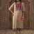 Geometric Yoke Design Thread Work Straight Kurta With Trousers & Dupatta