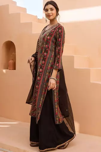 Women Ethnic Motifs Printed Kurta with Palazzos & Dupatta