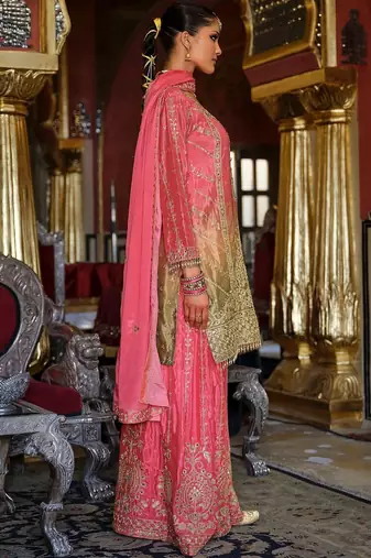 Women Ethnic Motifs Embroidered Kurta with Palazzos & Dupatta