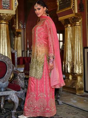 Women Ethnic Motifs Embroidered Kurta with Palazzos & Dupatta 4