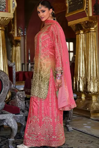 Women Ethnic Motifs Embroidered Kurta with Palazzos & Dupatta