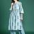 Women Floral Printed Empire Thread Work Pure Cotton Kurta with Palazzos
