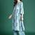 Women Floral Printed Empire Thread Work Pure Cotton Kurta with Palazzos