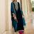 Women Ethnic Motifs Embroidered Regular Velvet Kurta with Trousers & Dupatta