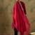 Floral Yoke Design Sequinned Velvet Straight Kurta With Trousers & Dupatta