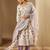 Floral Printed A-Line Sequinned Pure Cotton Kurta with Trousers & Dupatta