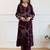 Women Floral Embroidered Regular Sequinned Kurta with Trousers