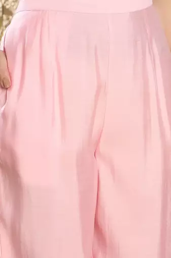 Women Floral Embroidered Regular Thread Work Kurta with Trousers & With Dupatta