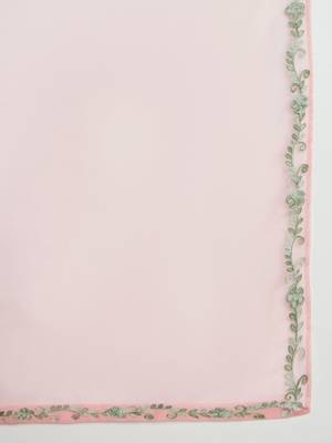 Women Floral Embroidered Regular Thread Work Kurta with Trousers & With Dupatta 4