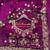 Wine Color embroidery And sequence work Satin Saree