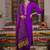 Floral Embroidered Thread Work Liva Straight Kurta With Trousers & Dupatta