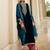 Women Ethnic Motifs Embroidered Regular Sequinned Velvet Kurta with Trousers & With Dupatta