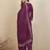 Floral Printed Tie-Up Neck  Cotton Straight Kurta With Trousers & Dupatta
