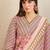 Floral Printed Empire Pure Cotton A-Line Kurta With Trousers & Dupatta