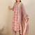 Floral Printed Empire Pure Cotton A-Line Kurta With Trousers & Dupatta