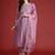 Floral Embroidered Thread Work Kurta with Trousers & Dupatta