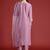 Floral Embroidered Thread Work Kurta with Trousers & Dupatta