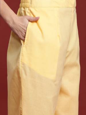 Women Embroidered Regular Thread Work Pure Cotton Kurta with Trousers & With Dupatta 3