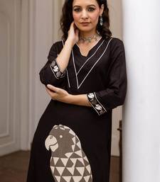 Quirky Printed Straight Kurta With Trousers