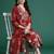 Floral Printed Sequinned Pure Cotton Kurta With Trousers & Dupatta