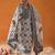 White Ethnic Motifs Woven Design Straight Kurta with Trousers & Dupatta