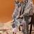 White Ethnic Motifs Woven Design Straight Kurta with Trousers & Dupatta