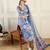 Floral Printed Pure Cotton Kurta With Trousers & Dupatta