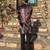 Black and wine paisley printed premium velvet partywear kurta for men