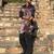 Black and wine paisley printed premium velvet partywear kurta for men