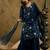 Floral Embroidered Thread Work Regular Sleeves V-Neck Georgette Kurta Set