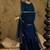 Floral Embroidered Thread Work Regular Sleeves V-Neck Georgette Kurta Set