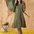 Floral Printed A-Line Sequinned Kurta with Trousers & Dupatta