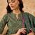 Floral Printed A-Line Sequinned Kurta with Trousers & Dupatta