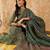 Floral Printed A-Line Sequinned Kurta with Trousers & Dupatta