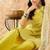 Embroidered Straight Sequinned Chanderi Cotton Kurta with Trousers & Dupatta