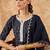 Bandhani Printed A-Line Kurta with Trousers & Dupatta