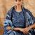 Paisley Printed Straight Kurta with Palazzos & Dupatta