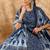 Paisley Printed Straight Kurta with Palazzos & Dupatta