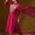 Ethnic Motifs Embroidered Sequinned Liva Straight Kurta With Trousers & Dupatta