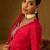 Ethnic Motifs Embroidered V-Neck Straight Kurta With Trousers & Dupatta