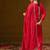 Ethnic Motifs Embroidered V-Neck Straight Kurta With Trousers & Dupatta