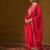Ethnic Motifs Embroidered V-Neck Straight Kurta With Trousers & Dupatta