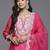 Ethnic Motifs Yoke Design Straight Thread Work Liva Kurta with Trousers & Dupatta