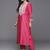 Ethnic Motifs Yoke Design Straight Thread Work Liva Kurta with Trousers & Dupatta
