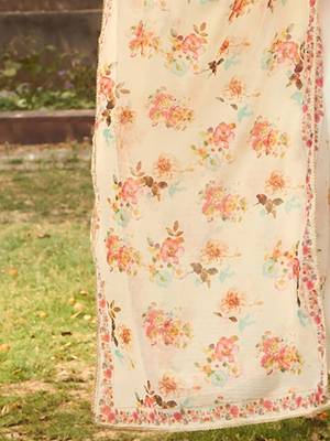 Ethnic Motifs Embroidered Tie-Up Neck Straight Kurta with Trousers & Dupatta 6